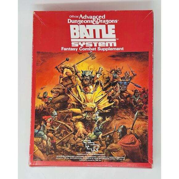Advanced Dungeons & Dragons AD&D Battle System 1985 TSR Complete - Picture 1 of 5